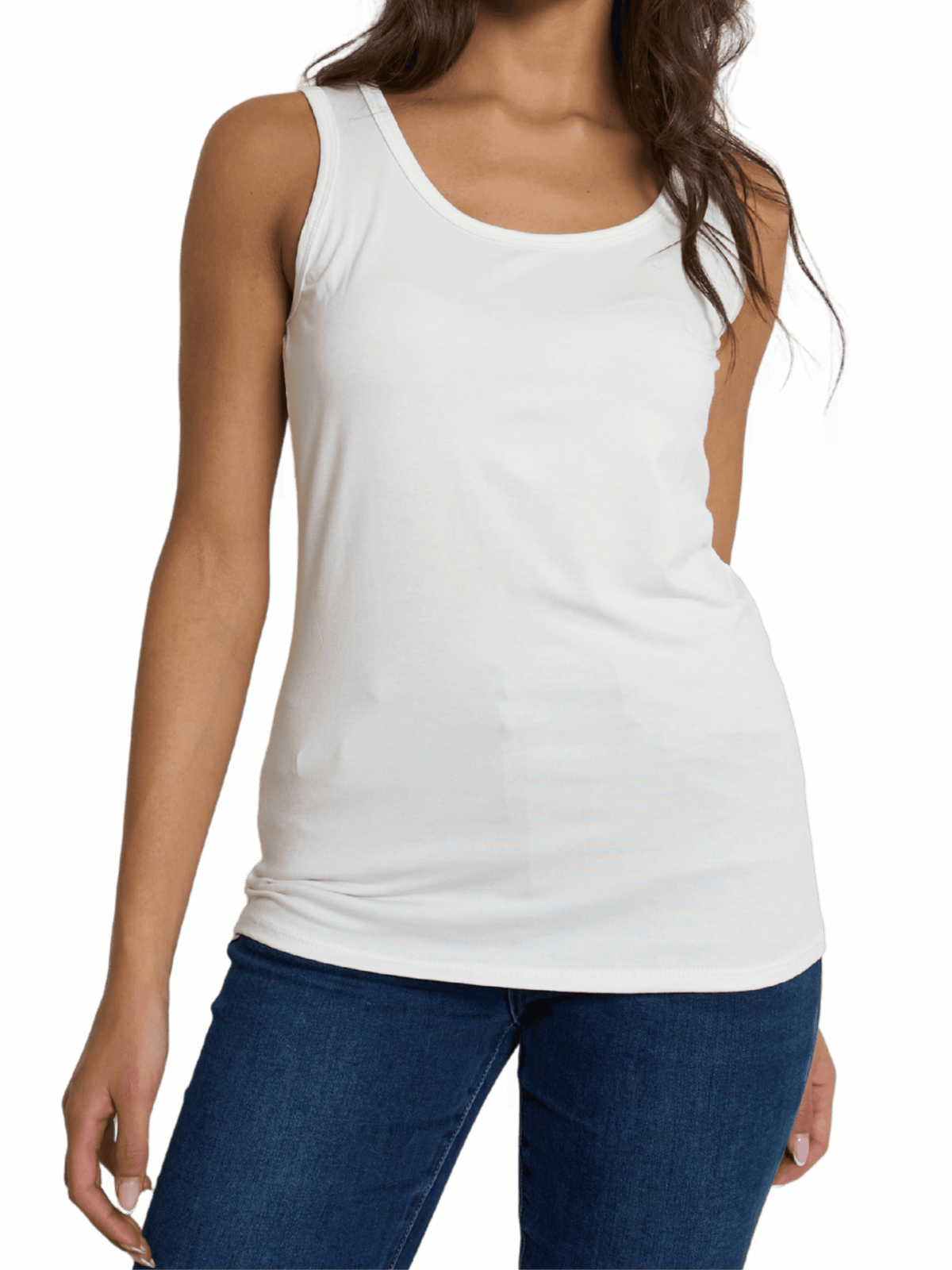 NEW - Camisole blanc crème unie