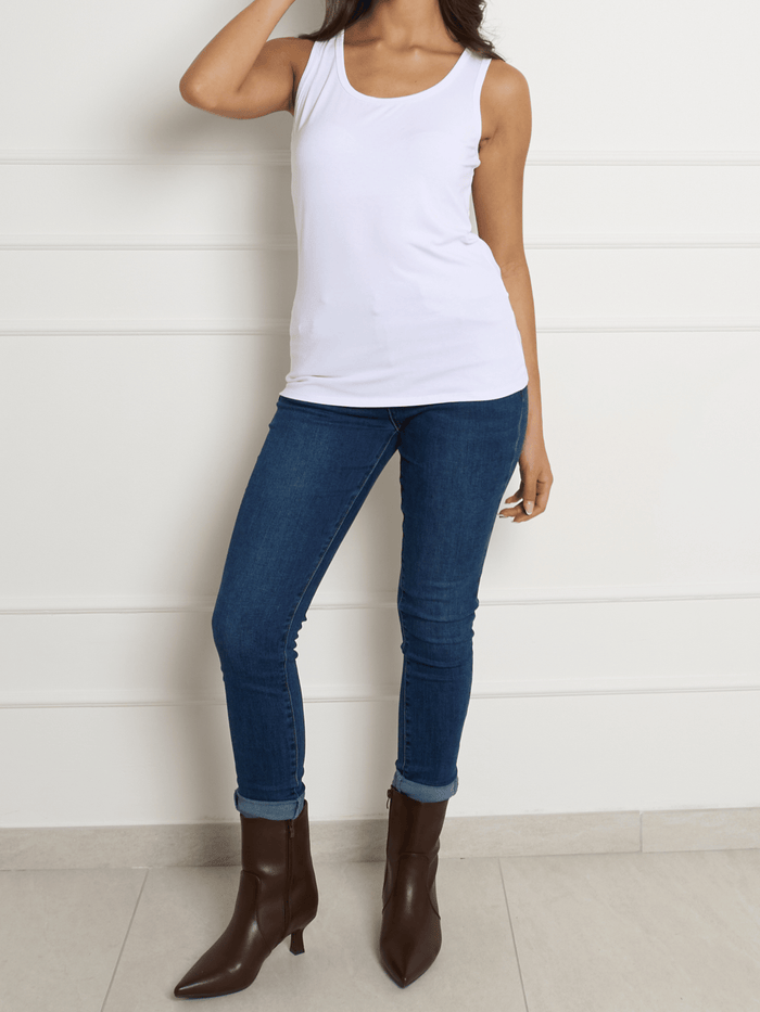 NEW - Camisole blanche unie