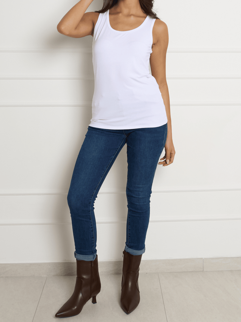 NEW - Camisole blanche unie