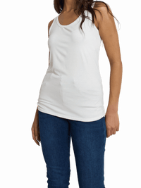 NEW - Camisole blanc crème unie