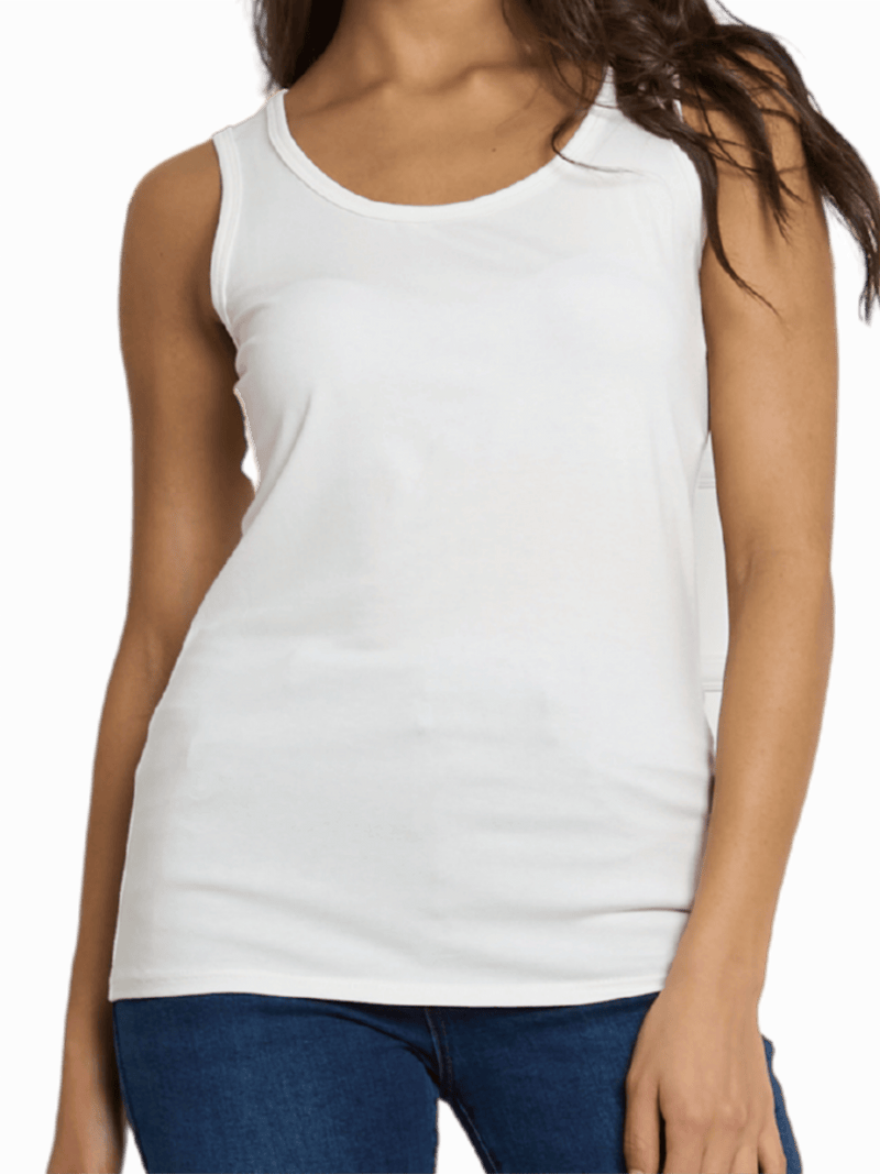 NEW - Camisole blanc crème unie