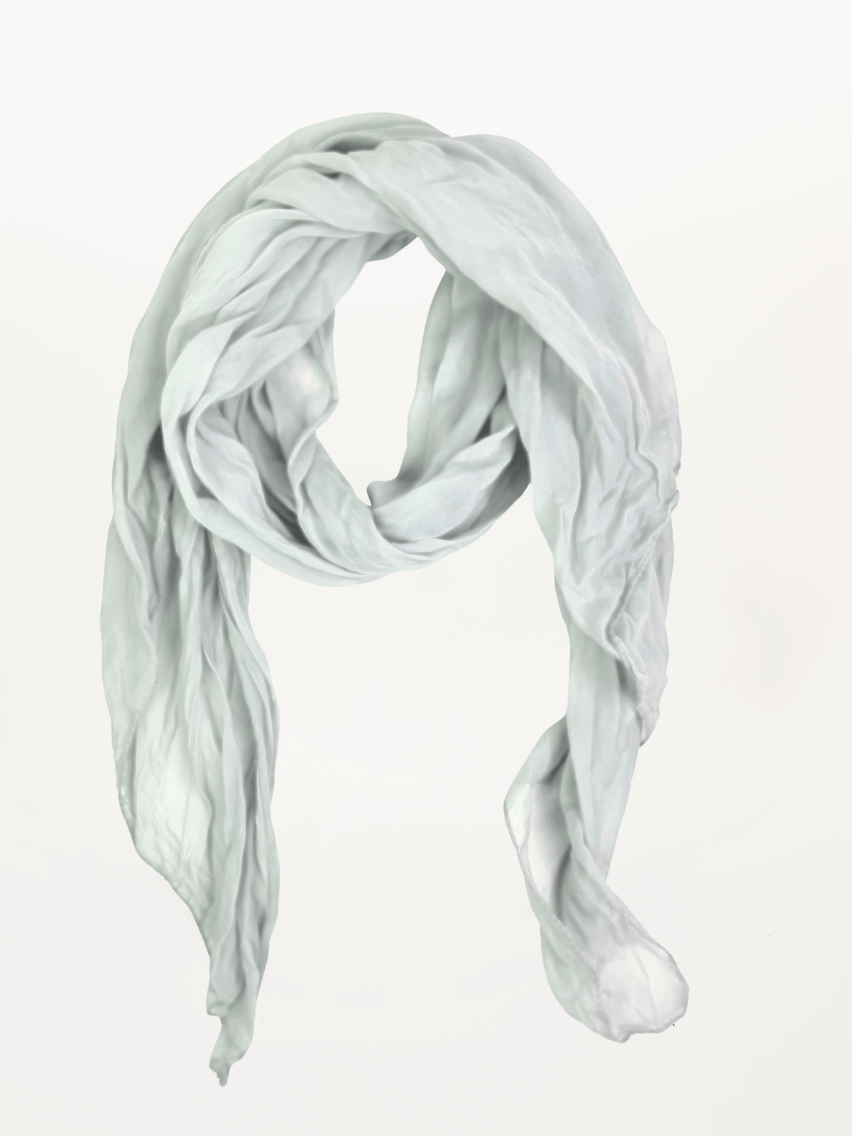 Foulard gris léger 20% soie