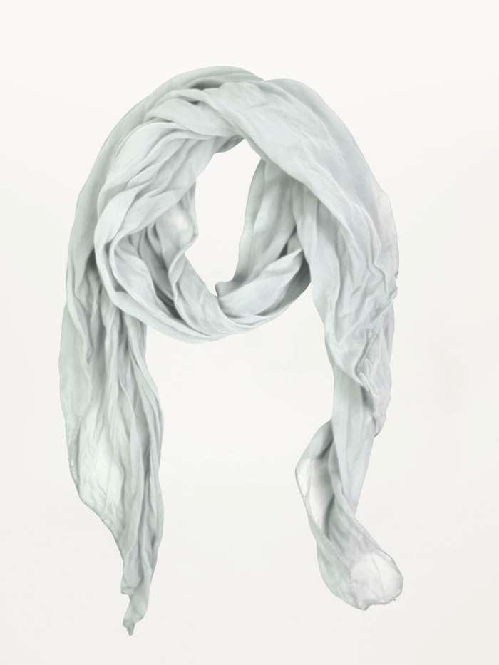 Foulard gris léger 20% soie