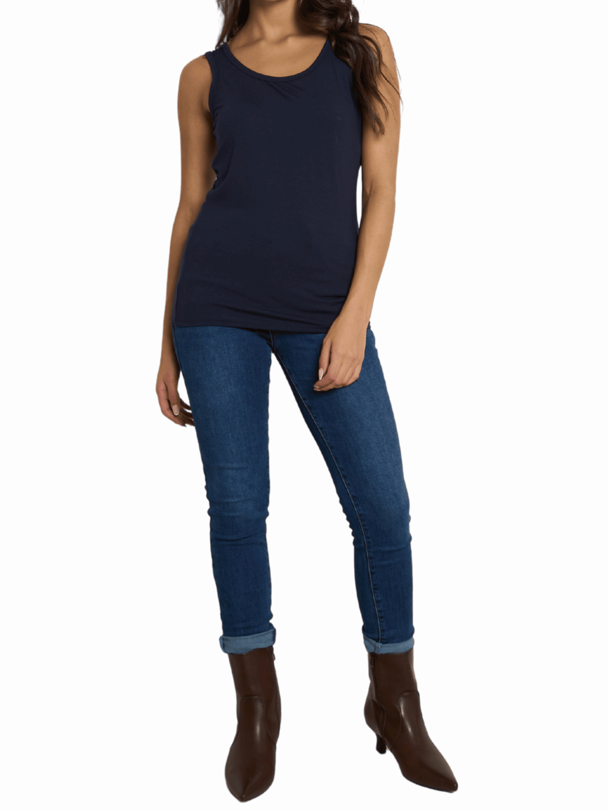 NEW - Camisole marine unie