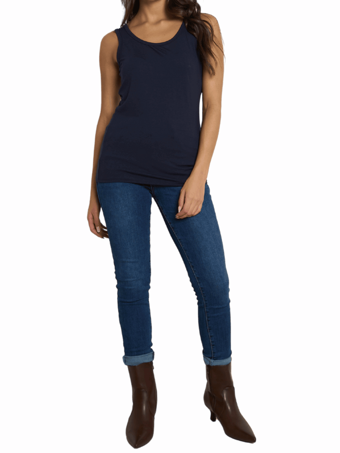 NEW - Camisole marine unie