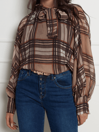 NEW - Blouse à carreaux Burberry