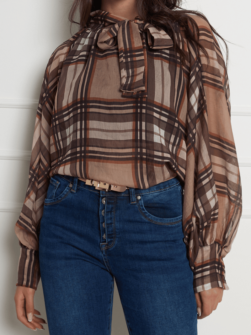 NEW - Blouse à carreaux Burberry