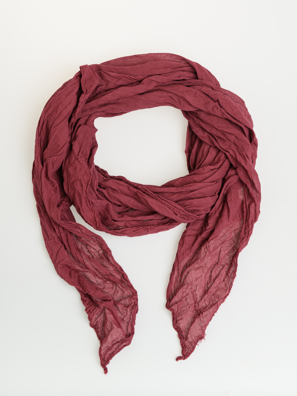 NEW - Foulard bourgogne uni