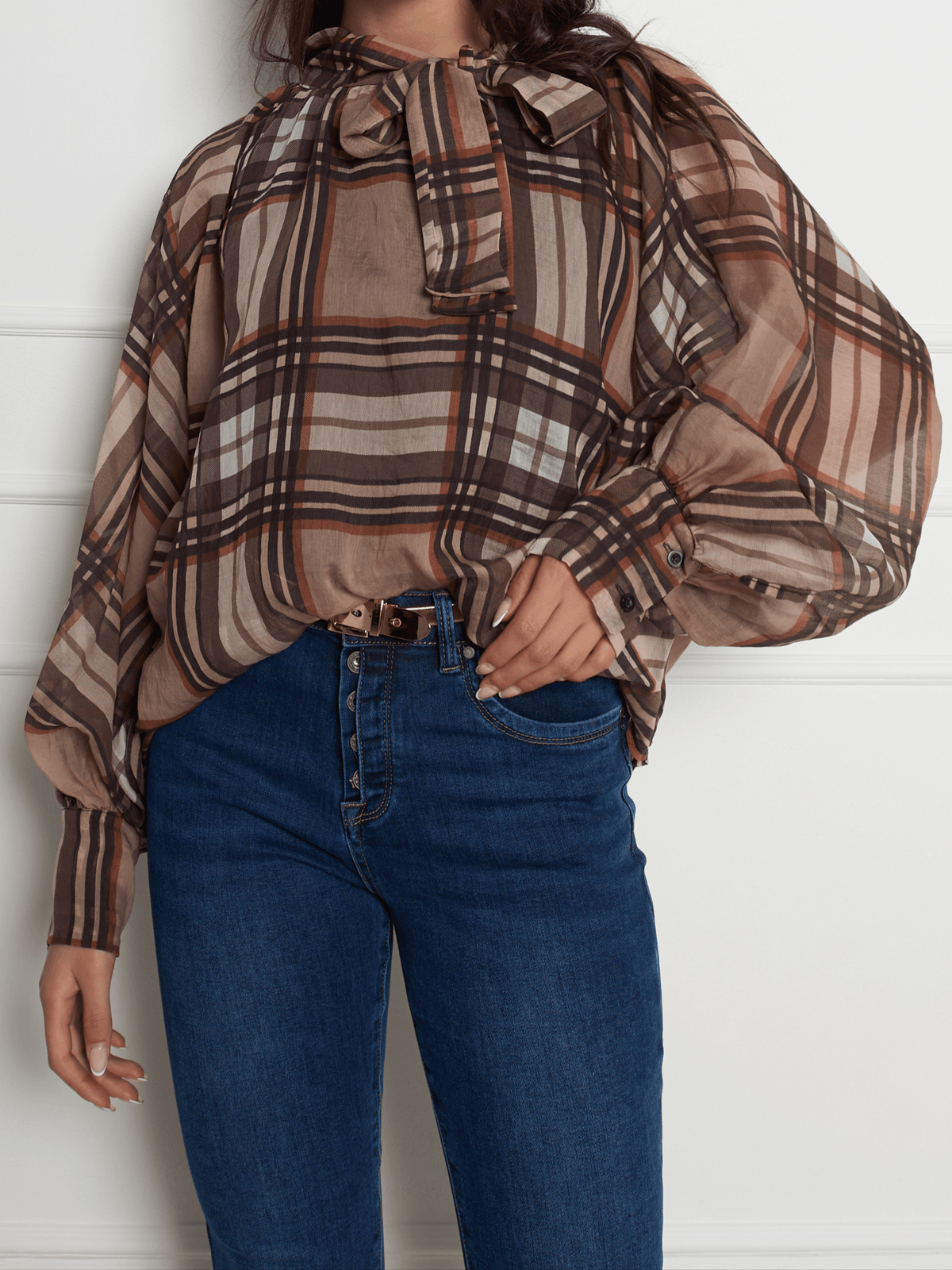 NEW - Blouse à carreaux Burberry