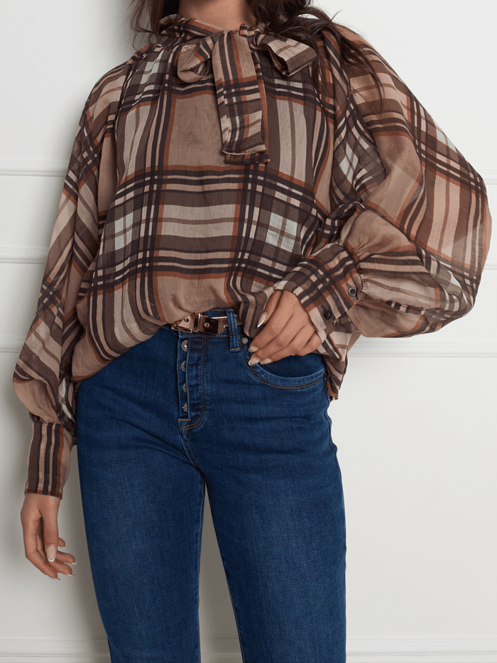 NEW - Blouse à carreaux Burberry