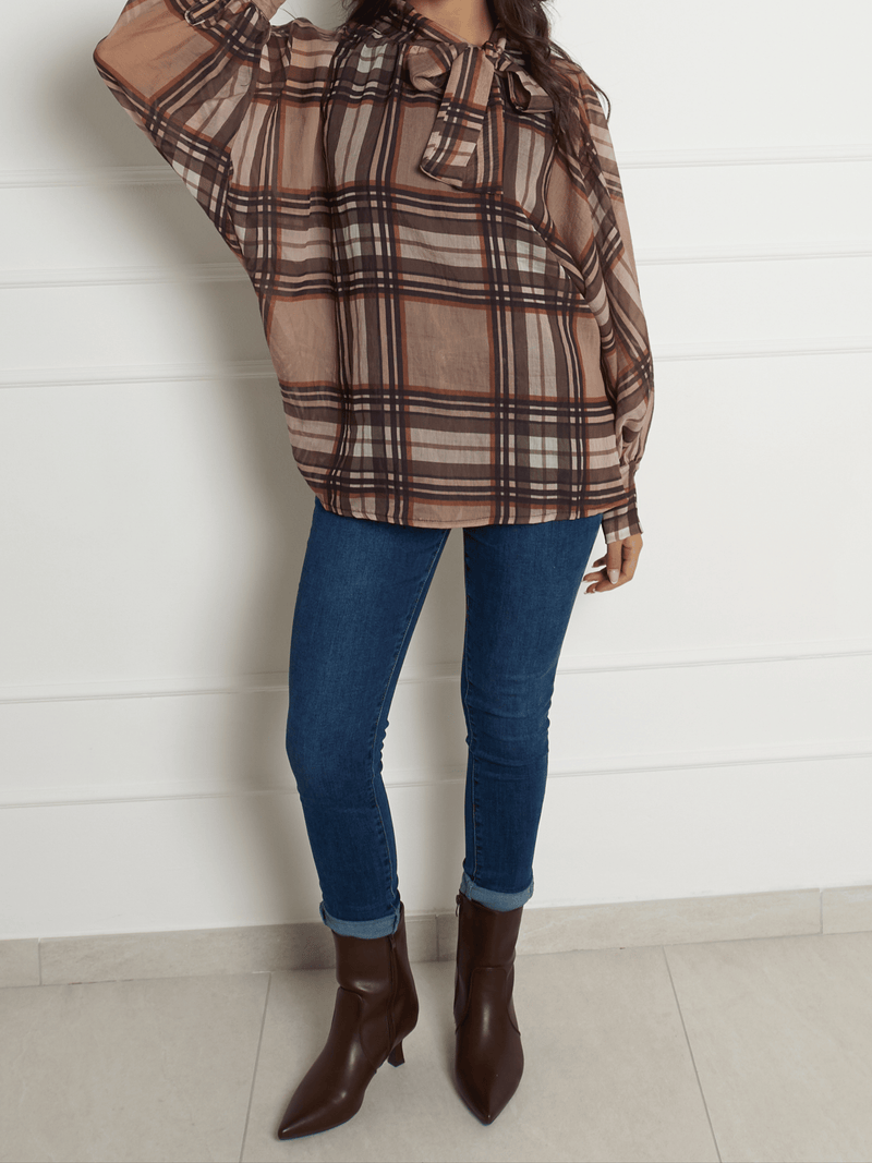 NEW - Blouse à carreaux Burberry