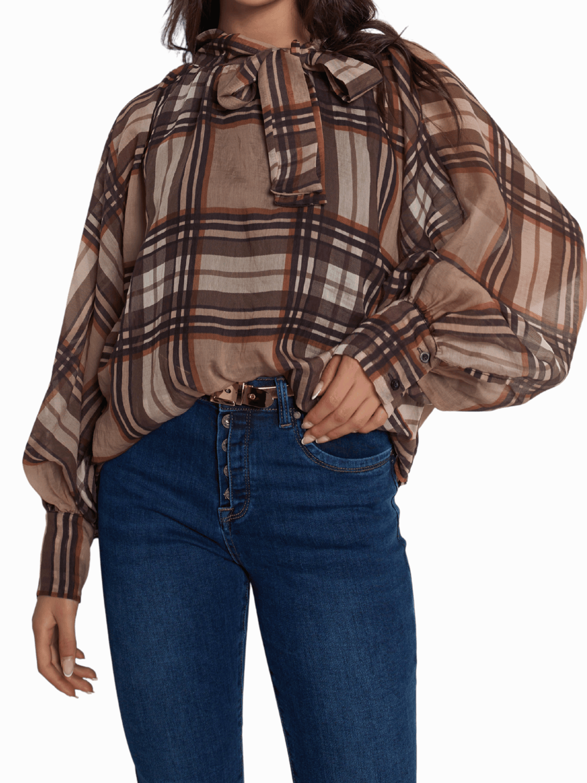 NEW - Blouse à carreaux Burberry