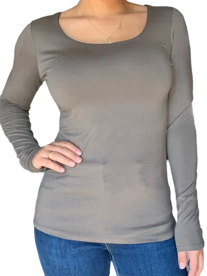 Chandail à manche longue beige pâle