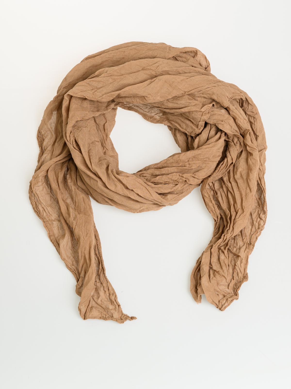 NEW - Foulard camel 100% coton