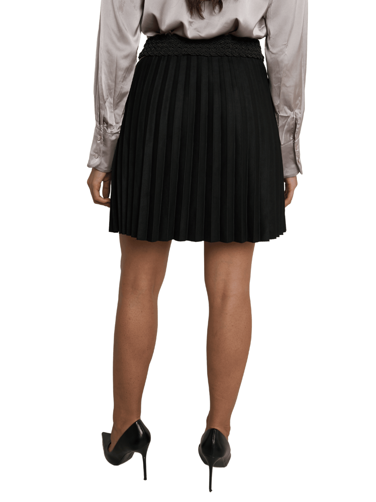 NEW - Jupe plissée noir uni