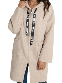 NEW - Manteau beige effet mouton retourné