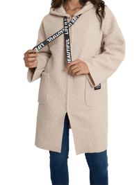 NEW - Manteau beige effet mouton retourné