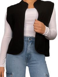 Veste noire sans manches