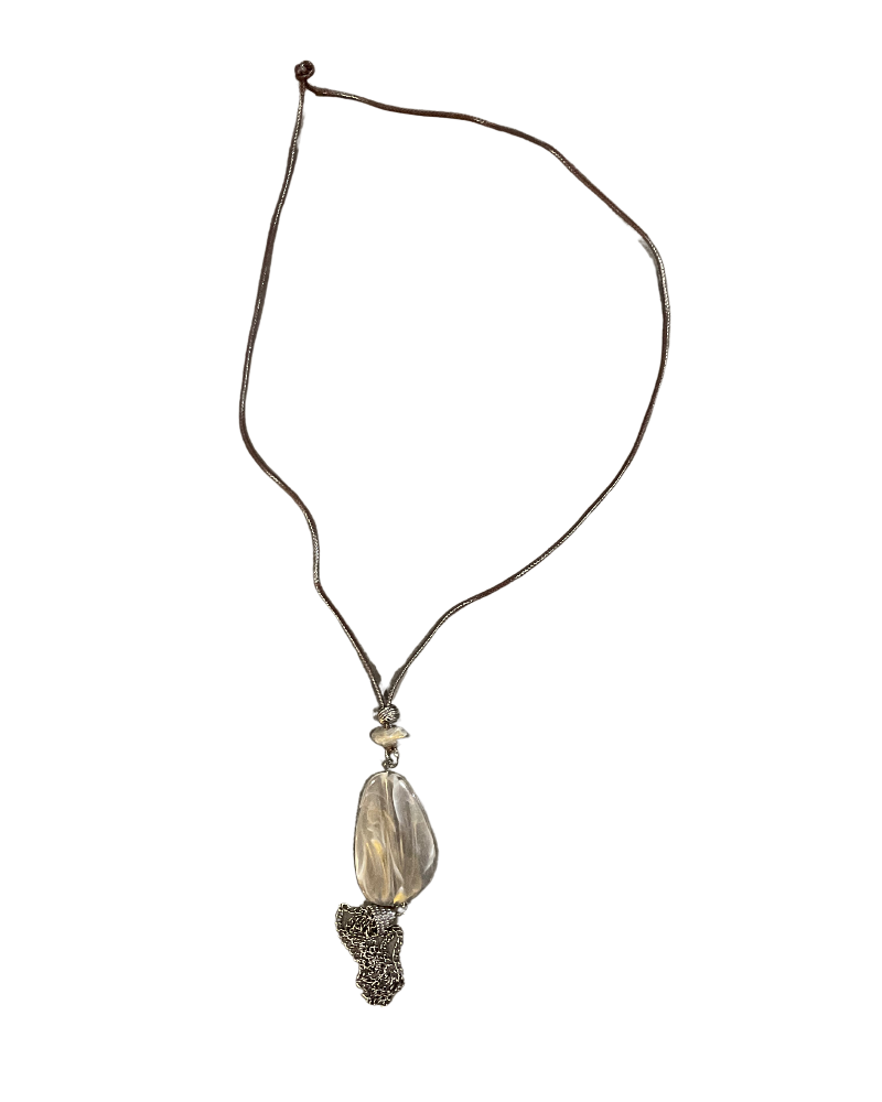 Bijoux | Collier avec pendentif argenté pour femme