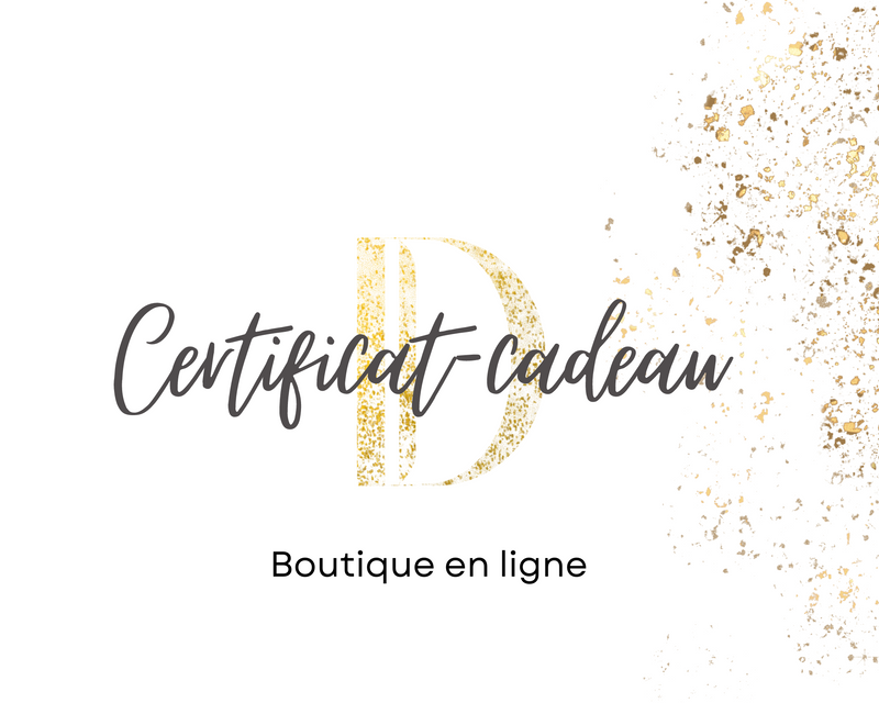 Certificat-Cadeau Boutique En Ligne