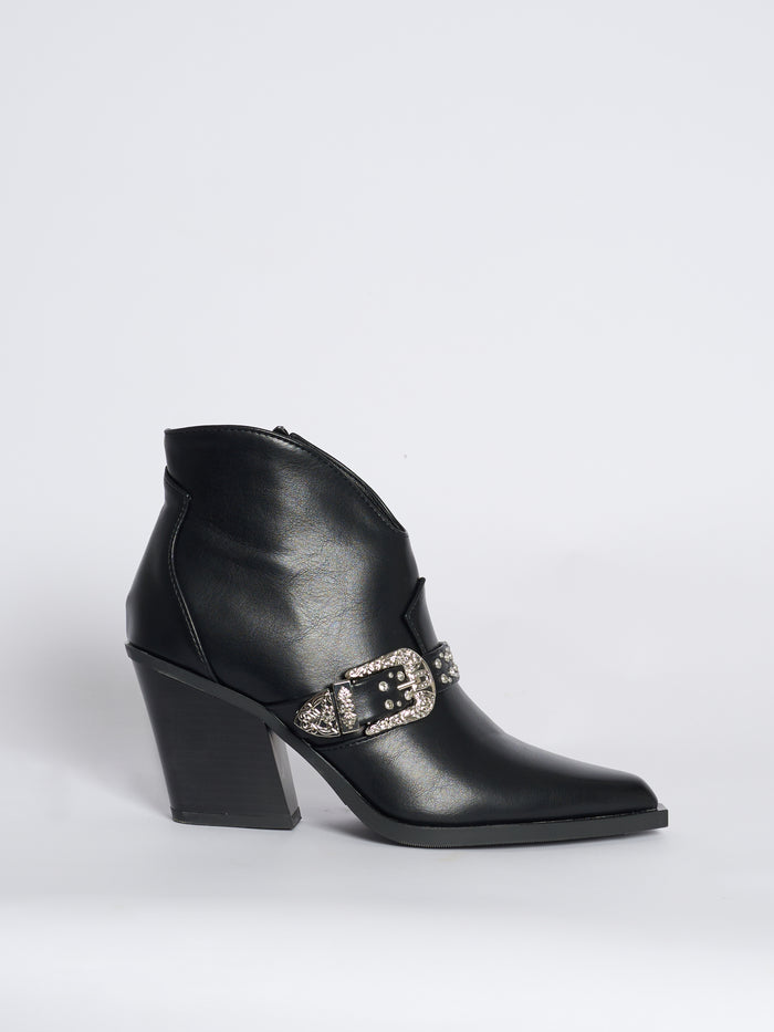 NEW - Botte noir en cuir végan