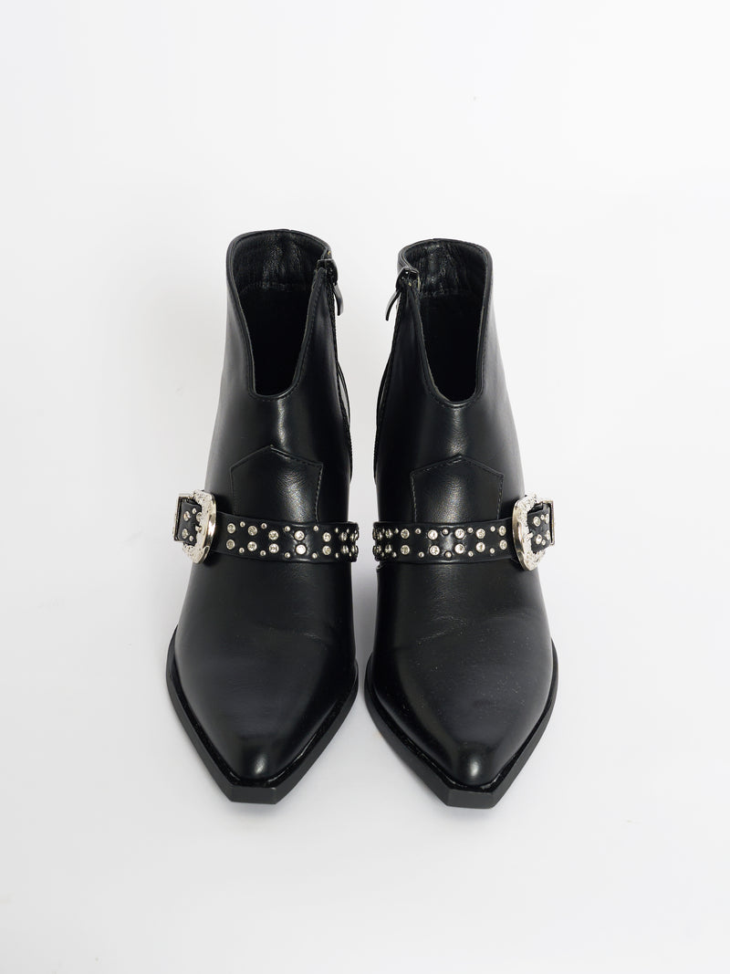NEW - Botte noir en cuir végan