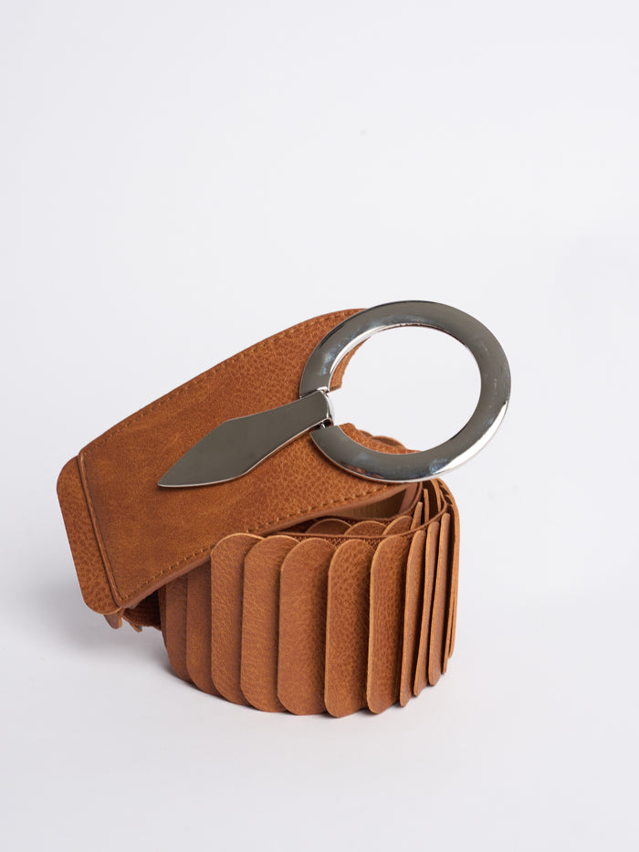 NEW - Ceinture camel élastique à bande large