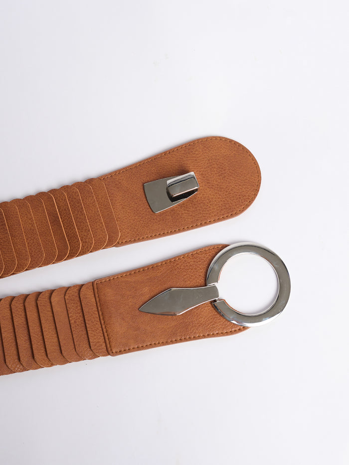 NEW - Ceinture camel élastique à bande large
