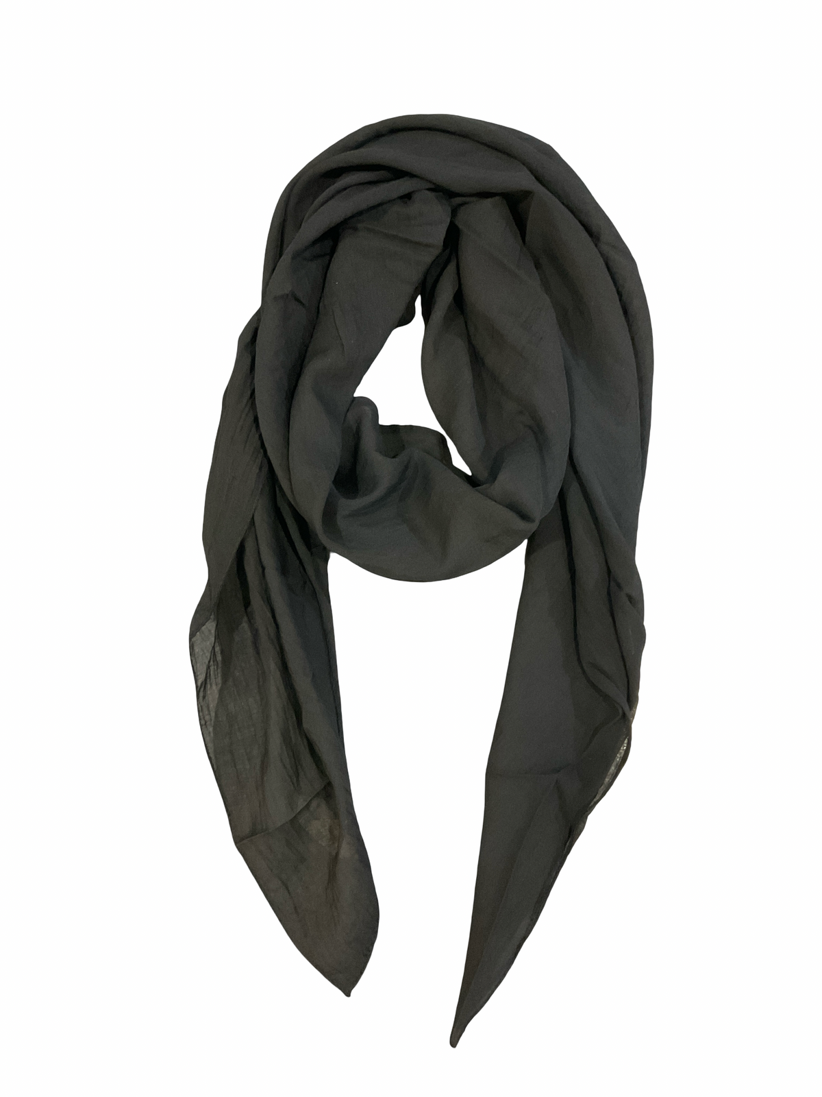 Foulard noir uni léger