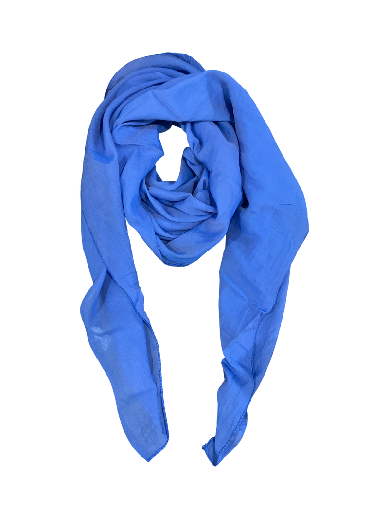 Foulard bleu électrique